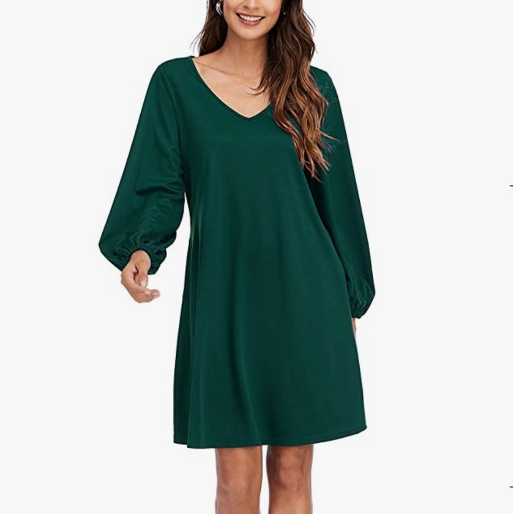 Long Sleeve Tunic Dress with Pockets